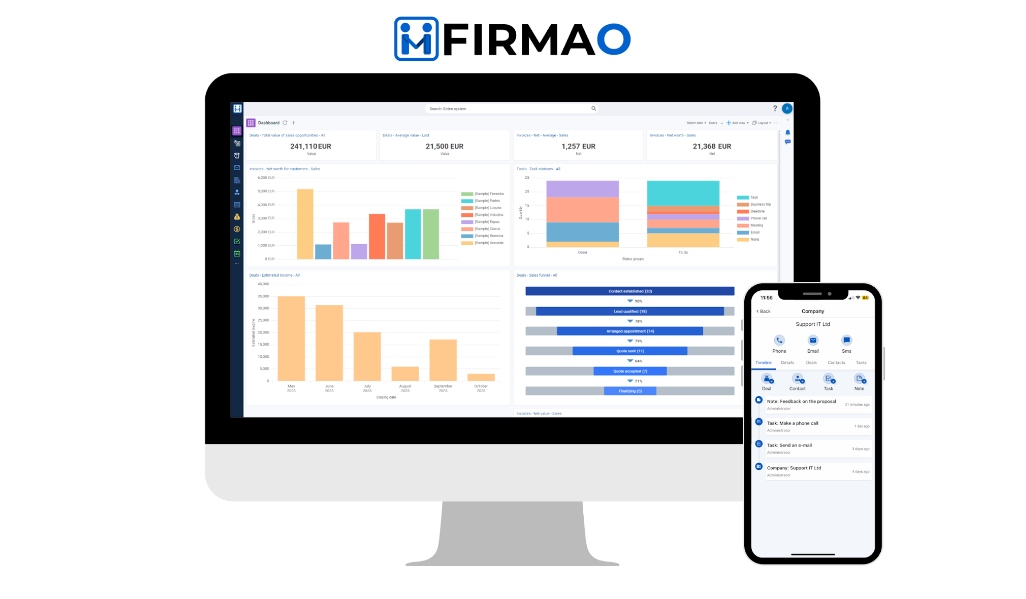 Streamlining Business Operations and Enhancing Customer Relationships: Firmao CRM software