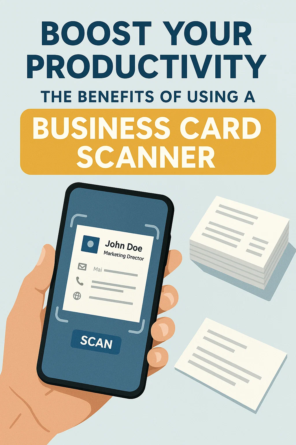 Boost Your Productivity: The Benefits of Using a Business Card Scanner