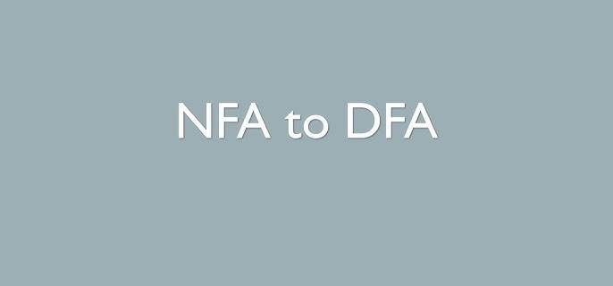NFA to DFA Conversion