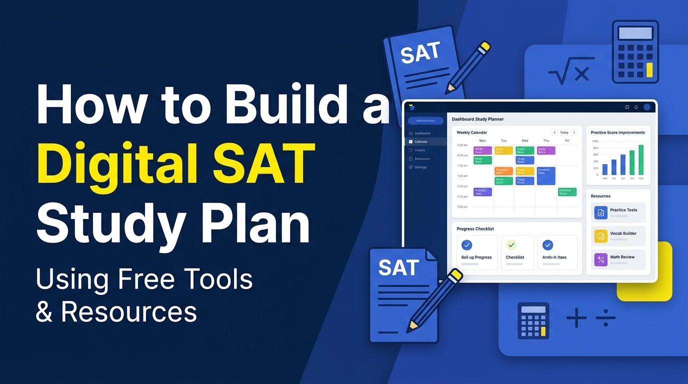 How to Build a Digital SAT Study Plan Using Free Tools